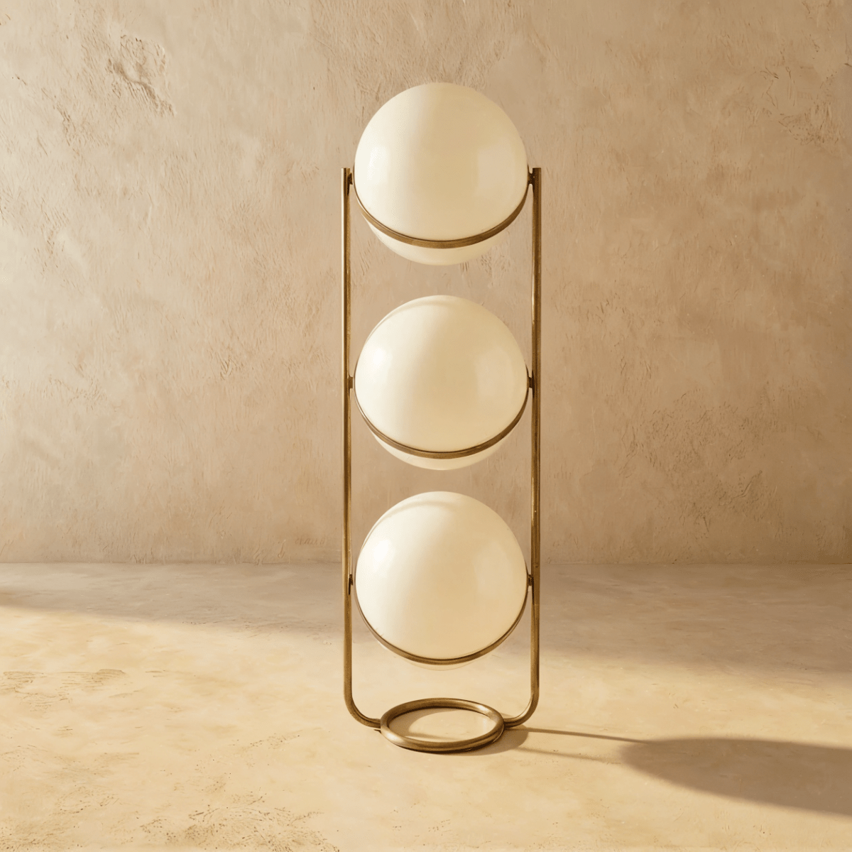 Rasu Minimalistische Stehlampe aus massivem Stahl mit stabilem Fuß | Restfield