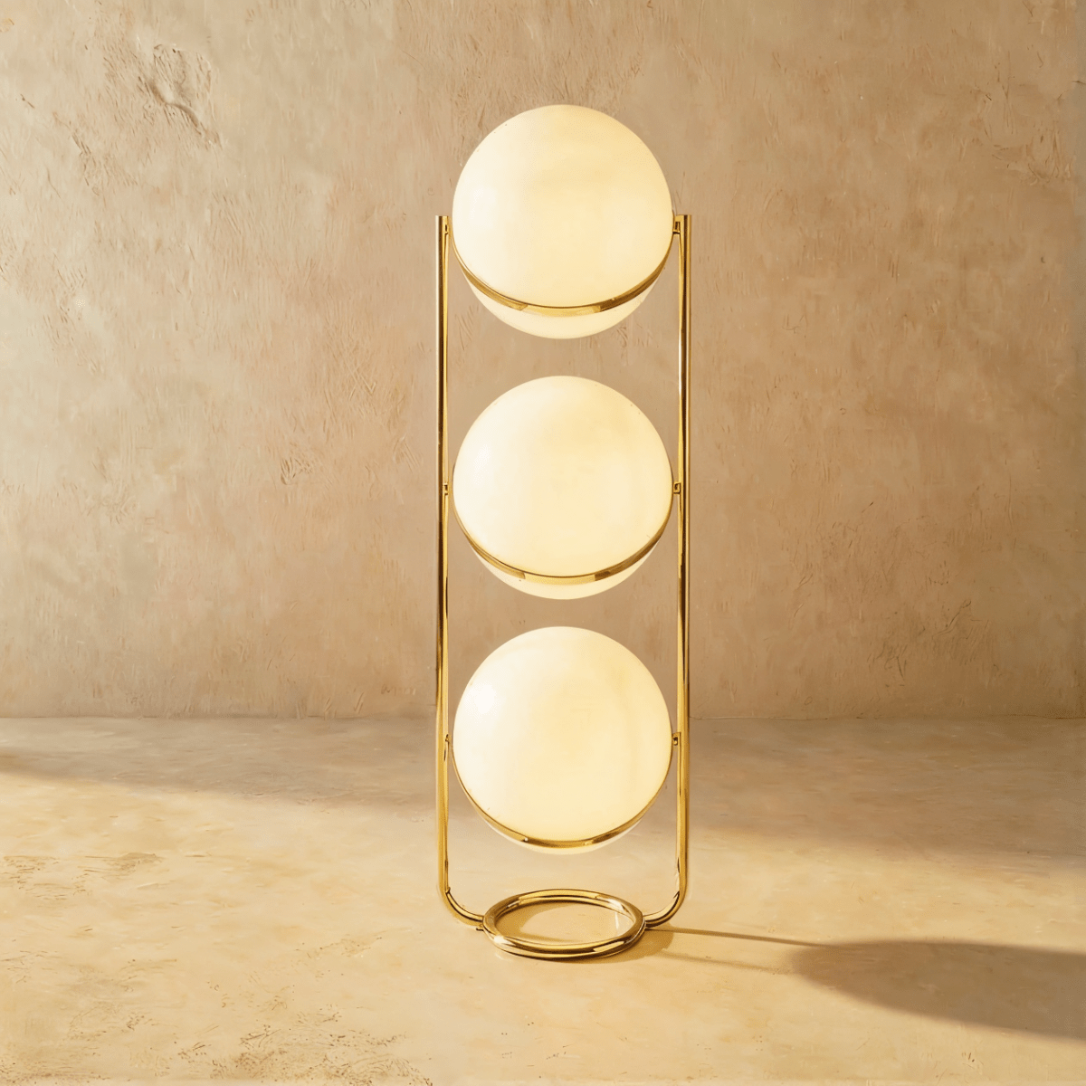 Rasu Minimalistische Stehlampe aus massivem Stahl mit stabilem Fuß | Restfield
