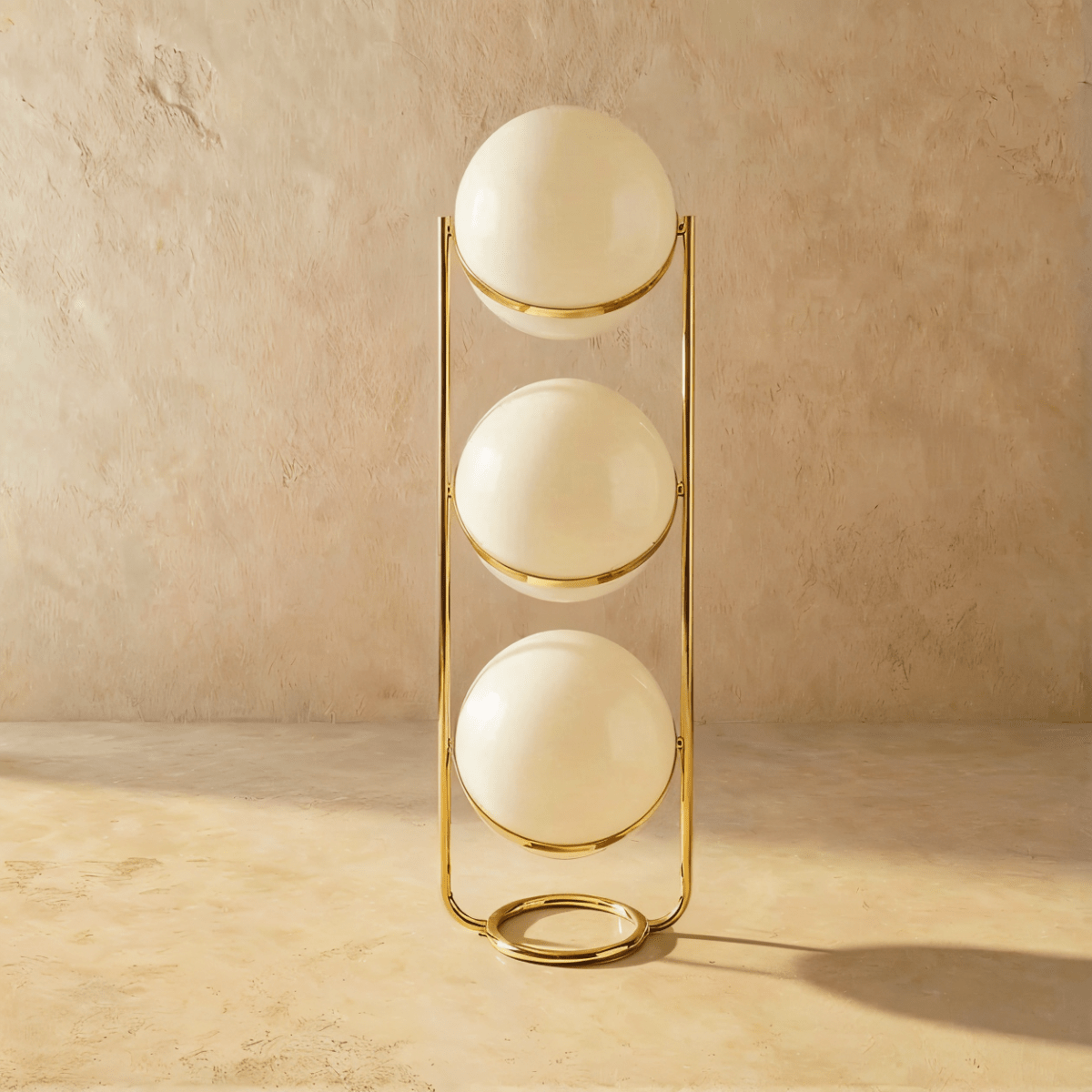 Rasu Minimalistische Stehlampe aus massivem Stahl mit stabilem Fuß | Restfield