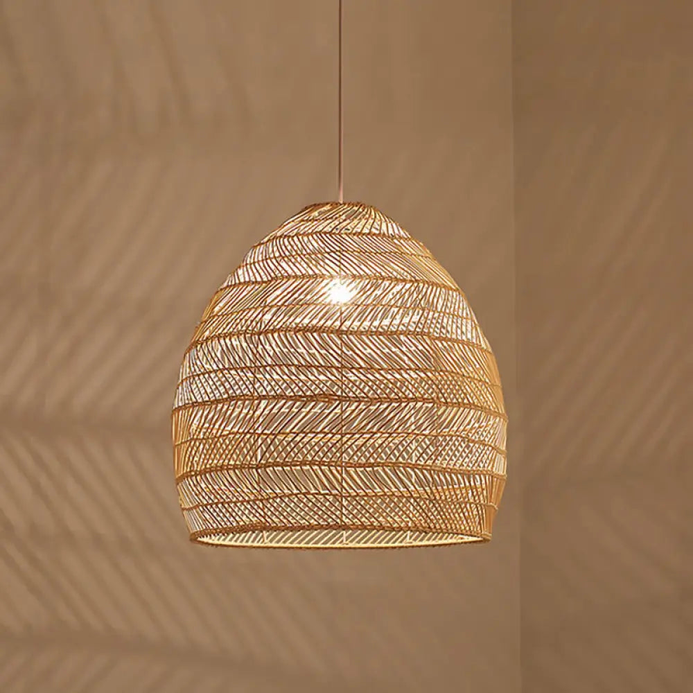 Rattan-Hängeleuchte Cloche skandinavisches Design Esszimmerbeleuchtung natürlicher Stil Wohnzimmer Küche Esszimmer | Sansoti