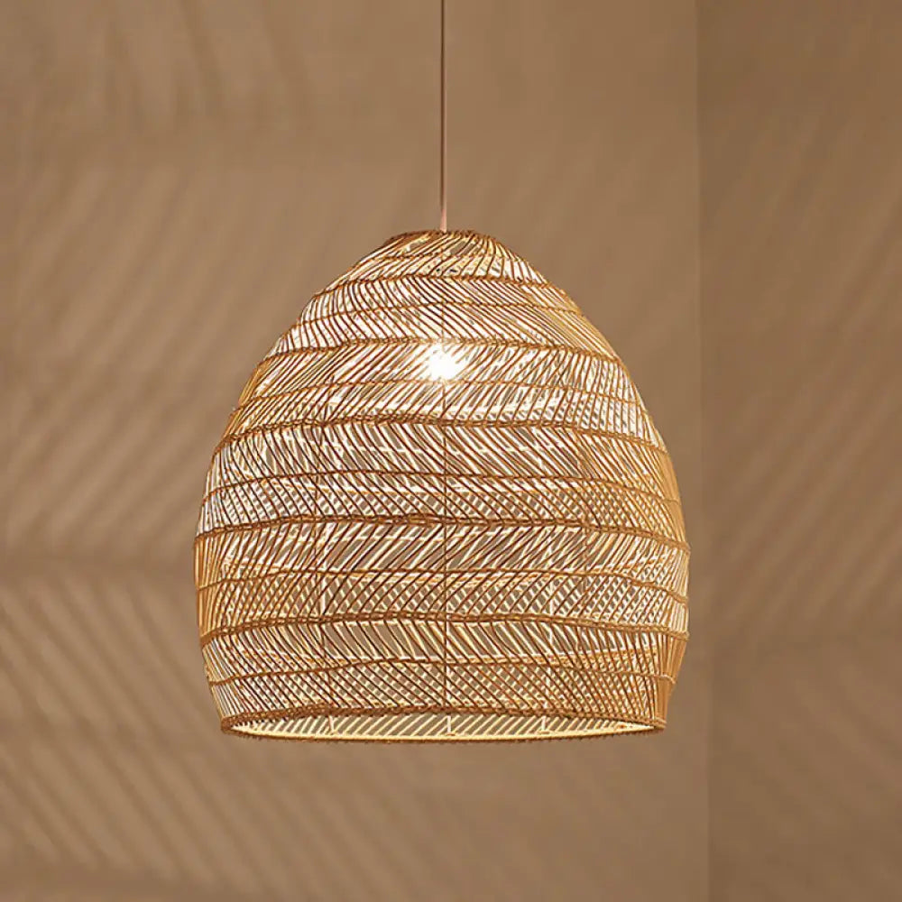 Rattan-Hängeleuchte Cloche skandinavisches Design Esszimmerbeleuchtung natürlicher Stil Wohnzimmer Küche Esszimmer | Sansoti