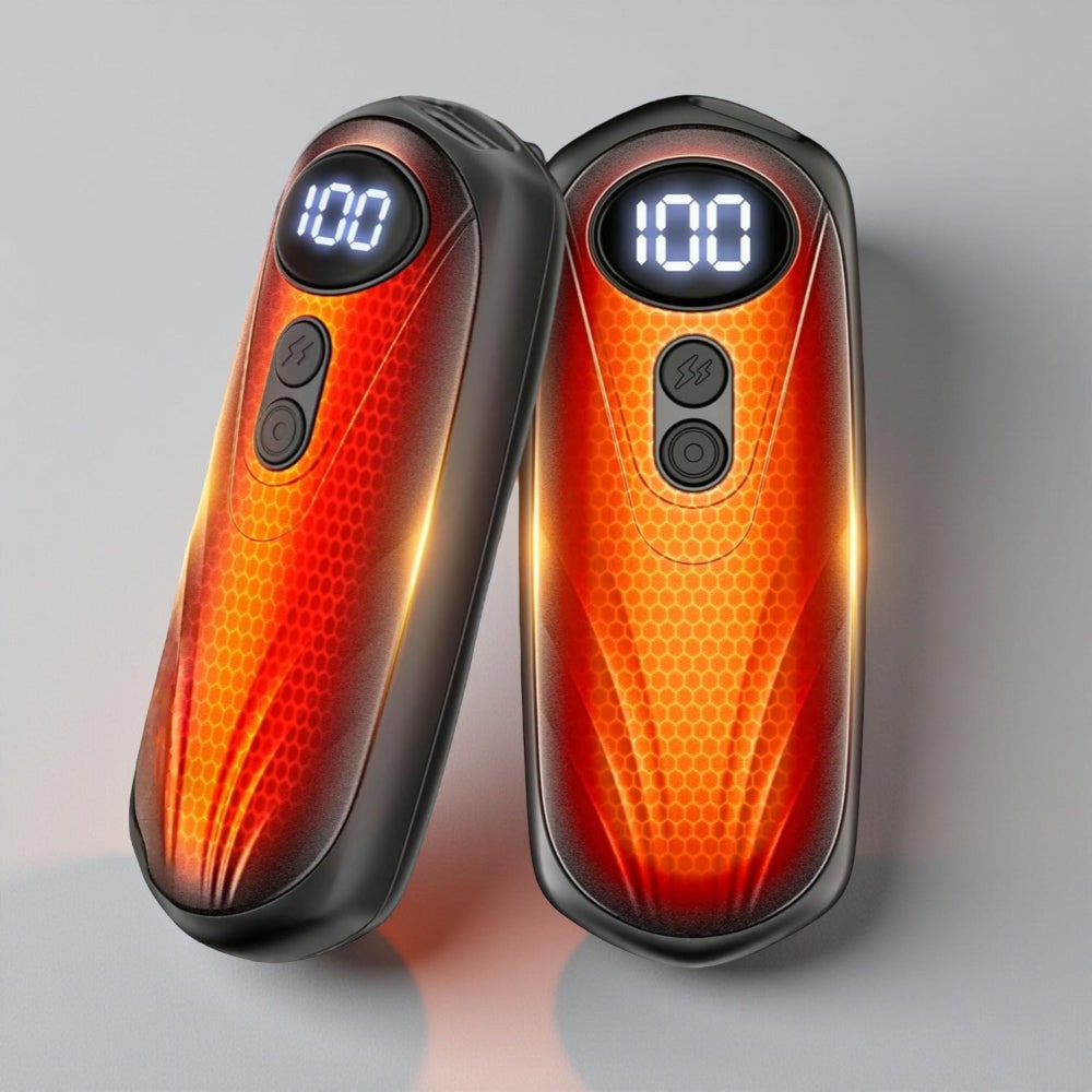 Verwarmende Handwarmers Oplaadbaar 5 Standen LED Display Herbruikbaar Set 2 Winter Handverwarmer Pocket | Sansoti