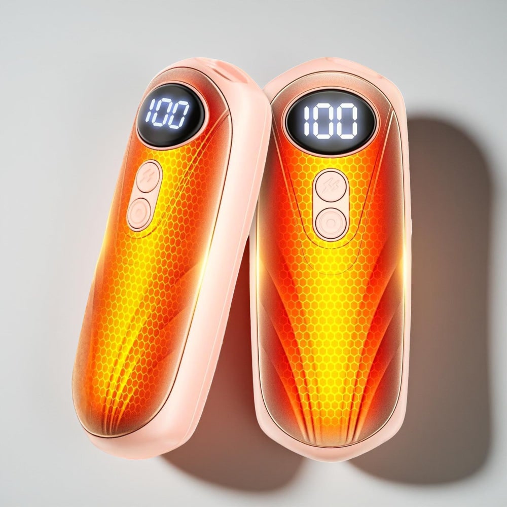 Verwarmende Handwarmers Oplaadbaar 5 Standen LED Display Herbruikbaar Set 2 Winter Handverwarmer Pocket | Sansoti