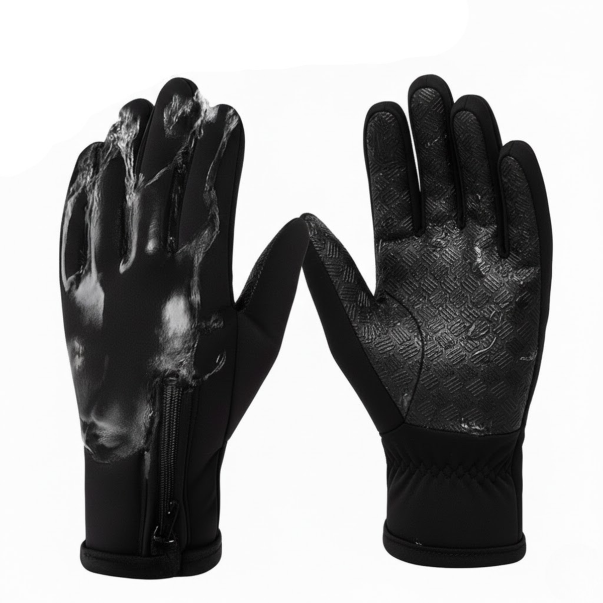 Heated Gloves Touchscreen Rechargeable Waterproof Winter Skiing Snowboarding Thermal Grip Black | Sansoti