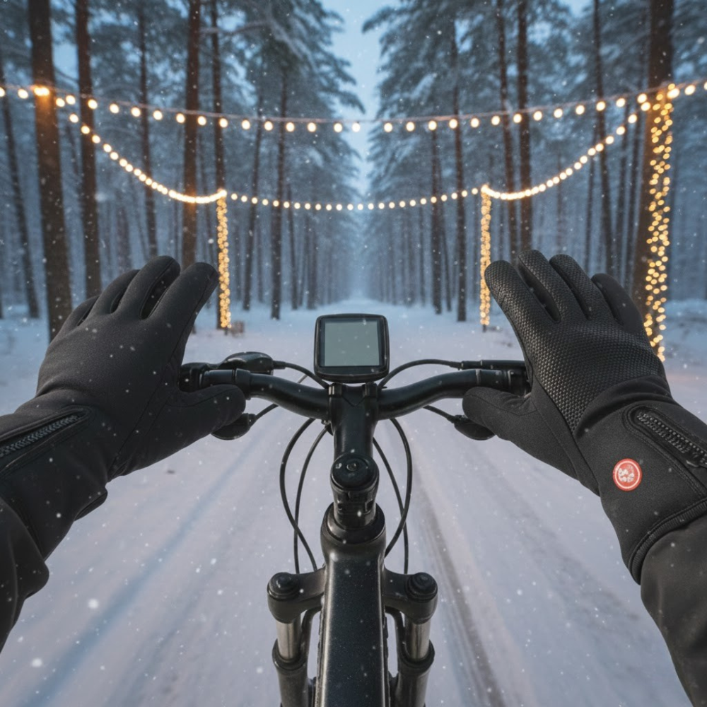 Heated Gloves Touchscreen Rechargeable Waterproof Winter Skiing Snowboarding Thermal Grip Black | Sansoti