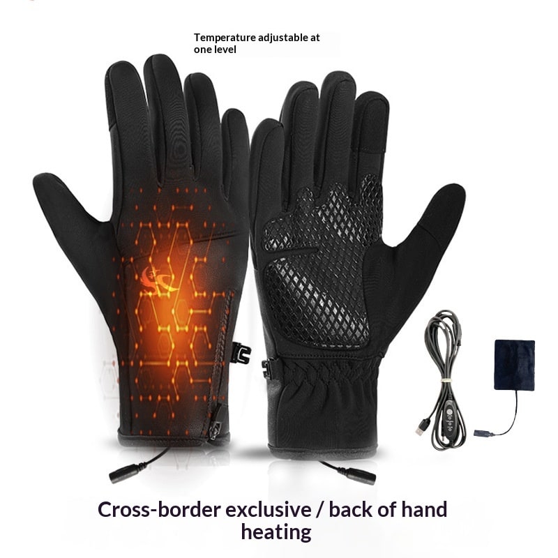 Verwarmbare Handschoenen USB Oplaadbaar met Touchscreen Antislip Winterhandschoenen voor Ski en Wintersport | Sansoti