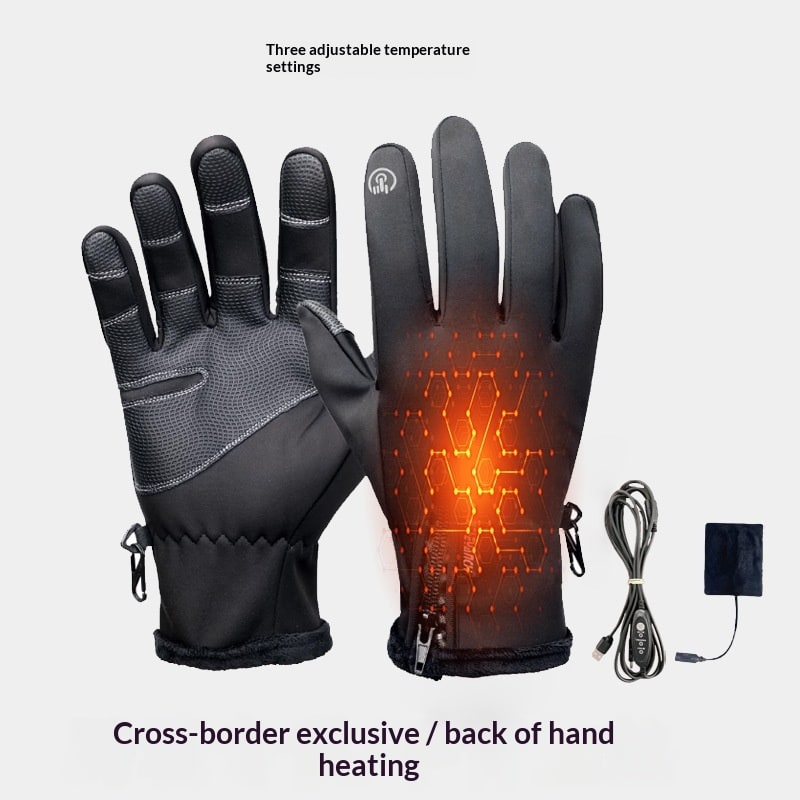 Verwarmbare Handschoenen USB Oplaadbaar met Touchscreen Antislip Winterhandschoenen voor Ski en Wintersport | Sansoti