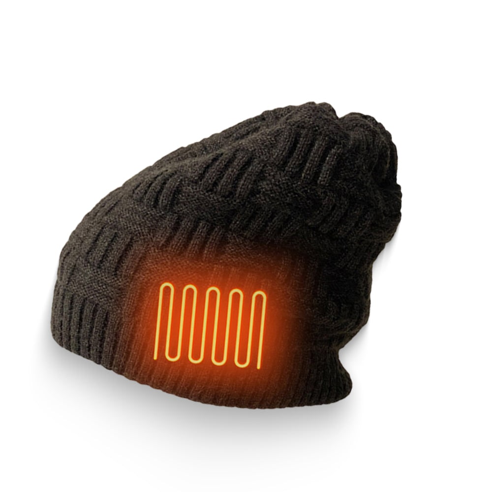 Verwarmbare Muts met Oplaadbare Batterij Winterhoofdwarmte Fleece Oorflappen Skullcap Outdoor Heren Dames | Sansoti