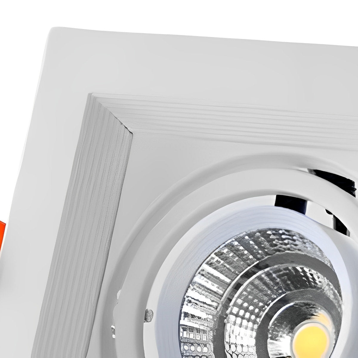 Einbaustrahler Doppel LED Aluminium Weiß 24W Decke Wohnzimmer Küche Laden Verstellbar Downlight Einbauleuchte Modern | Restfield