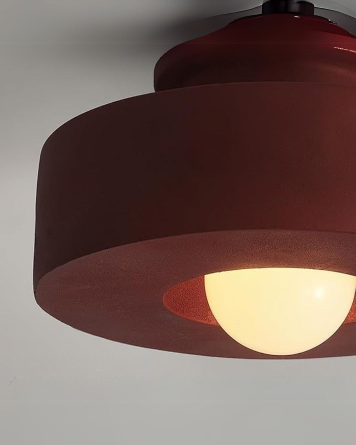 Moderne ronde plafondlamp van resin met geïntegreerde LED – minimalistische flush mount designlamp 30 cm | Sansoti