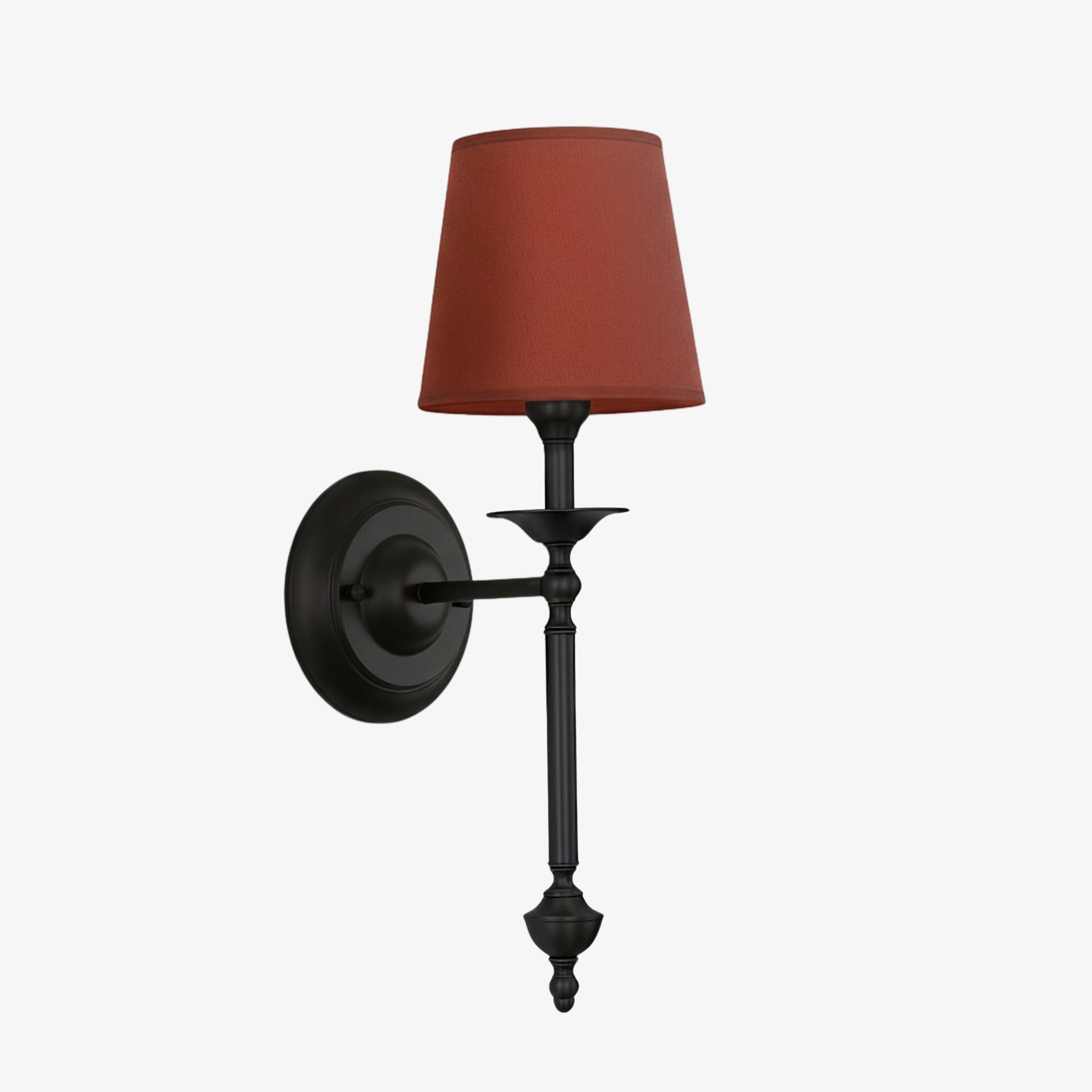 Stoffen Wandlamp met Vintage Koperen Afwerking – Sfeervolle Verlichting voor Hal, Slaapkamer en Woonkamer | Sansoti
