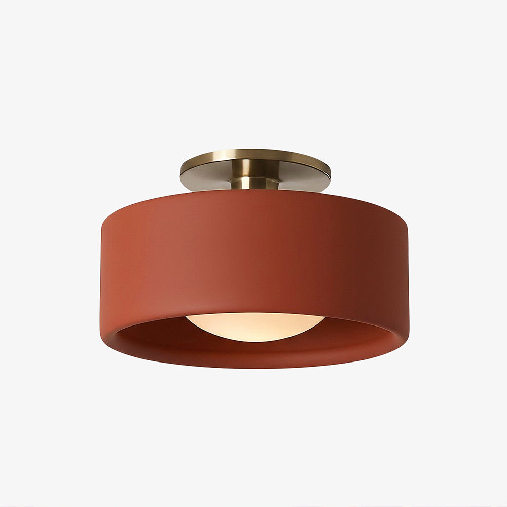 Porseleinen Plafondlamp met Strakke Montage – Moderne Lage Profiellamp Keramiek Opbouwverlichting | Sansoti