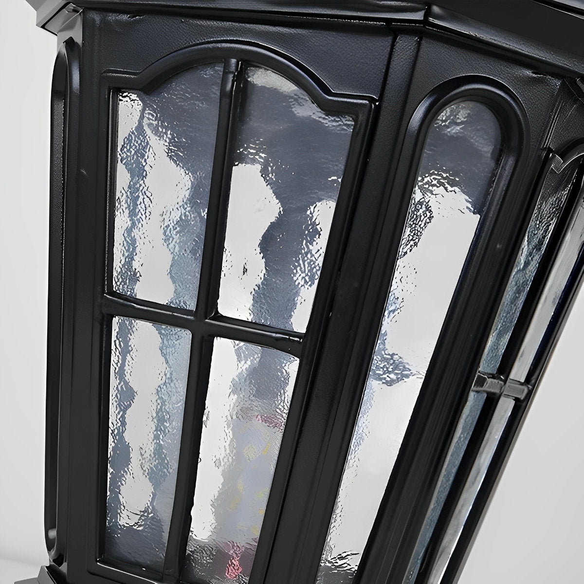 Sonnenlampe Pfosten Außenleuchte Schwarz Aluminium Garten Einfahrt Sockel Laterne Vintage Solar Gartenbeleuchtung Zaunpfosten Lampe Außenbeleuchtung | Restfield