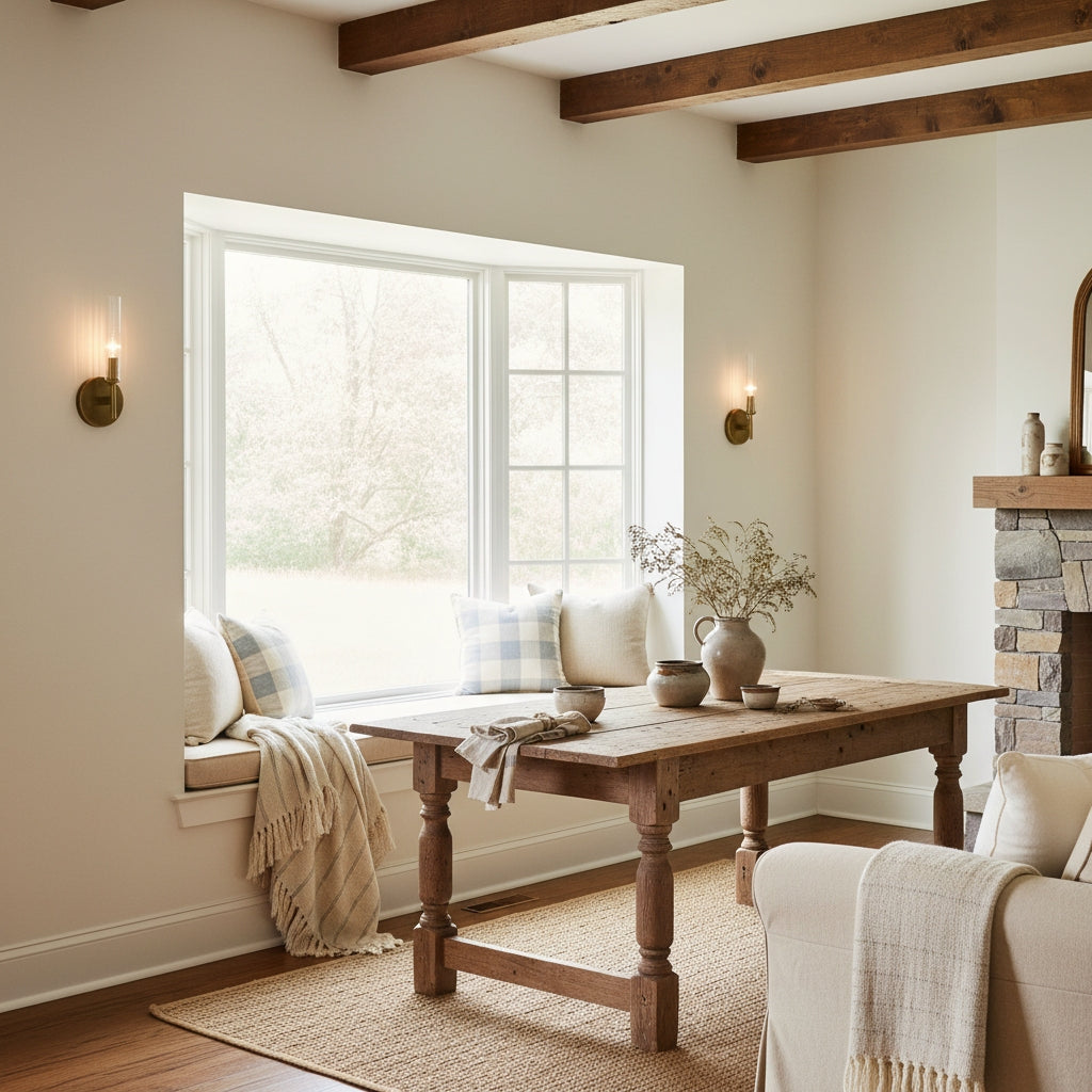 Geribbelde Glazen Wandlamp met Koperkleurige Afwerking – 1 of 2 Lichtpunten voor Badkamer Gang Slaapkamer | Sansoti