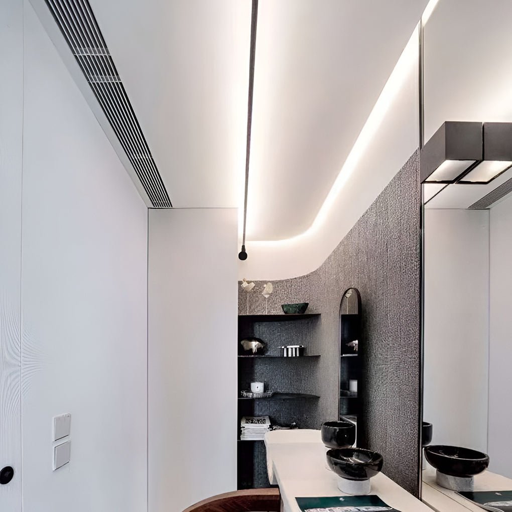 Draaibare LED Plafondlamp 360° Modern Dimbaar Strak Design Zwart Wit Aluminium Verlichting voor Woonkamer Keuken Kantoor | Sansoti