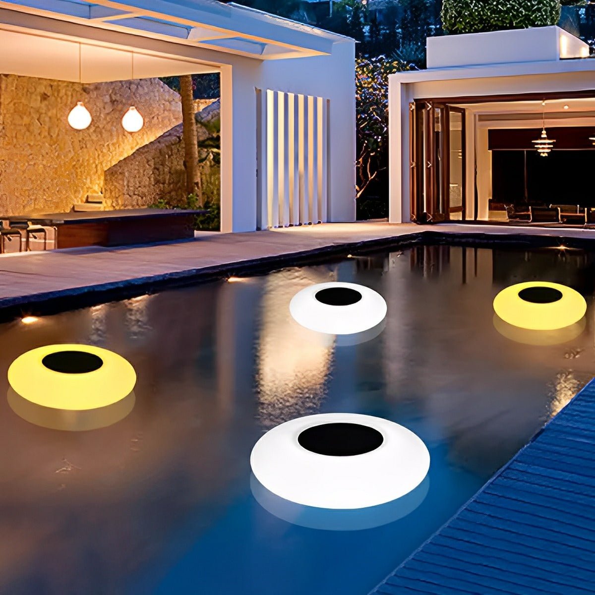 Drijvende Solar Zwembadlamp RGB LED IP67 Tuin Vijver Zwembad Verlichting 16 Kleuren Afstandsbediening Sfeerverlichting Buiten | Sansoti