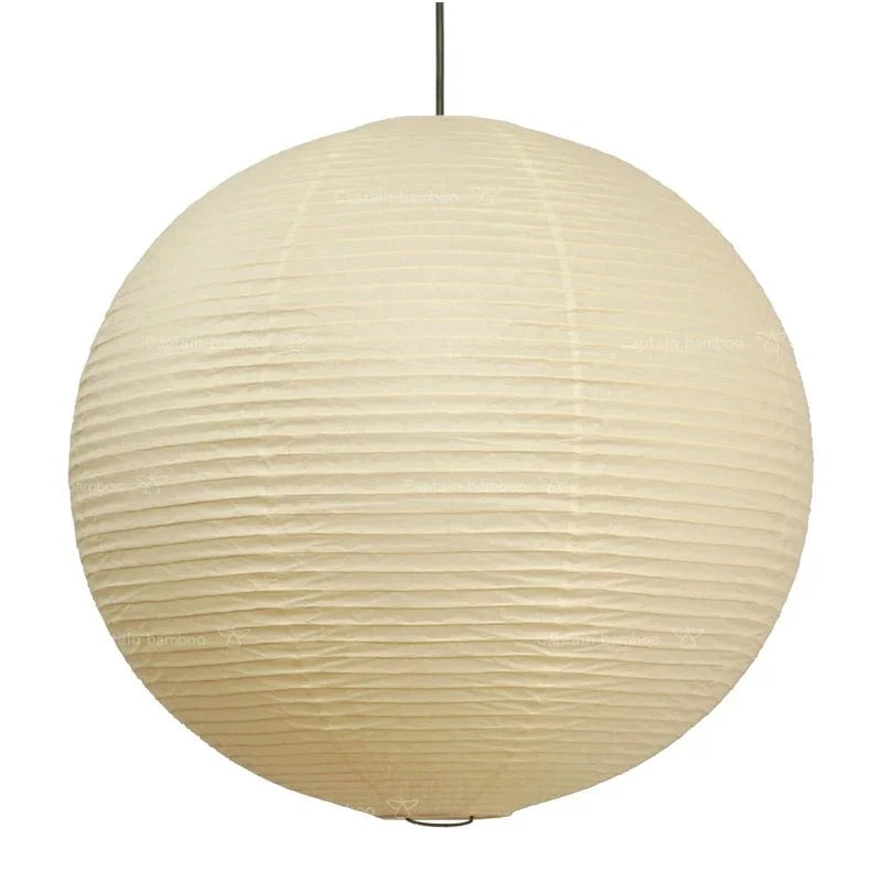 Hängelampe Reispapier Wabi-Sabi Japandi Minimalistisch Weiß Warmes Licht Wohnzimmer Schlafzimmer | Restfield