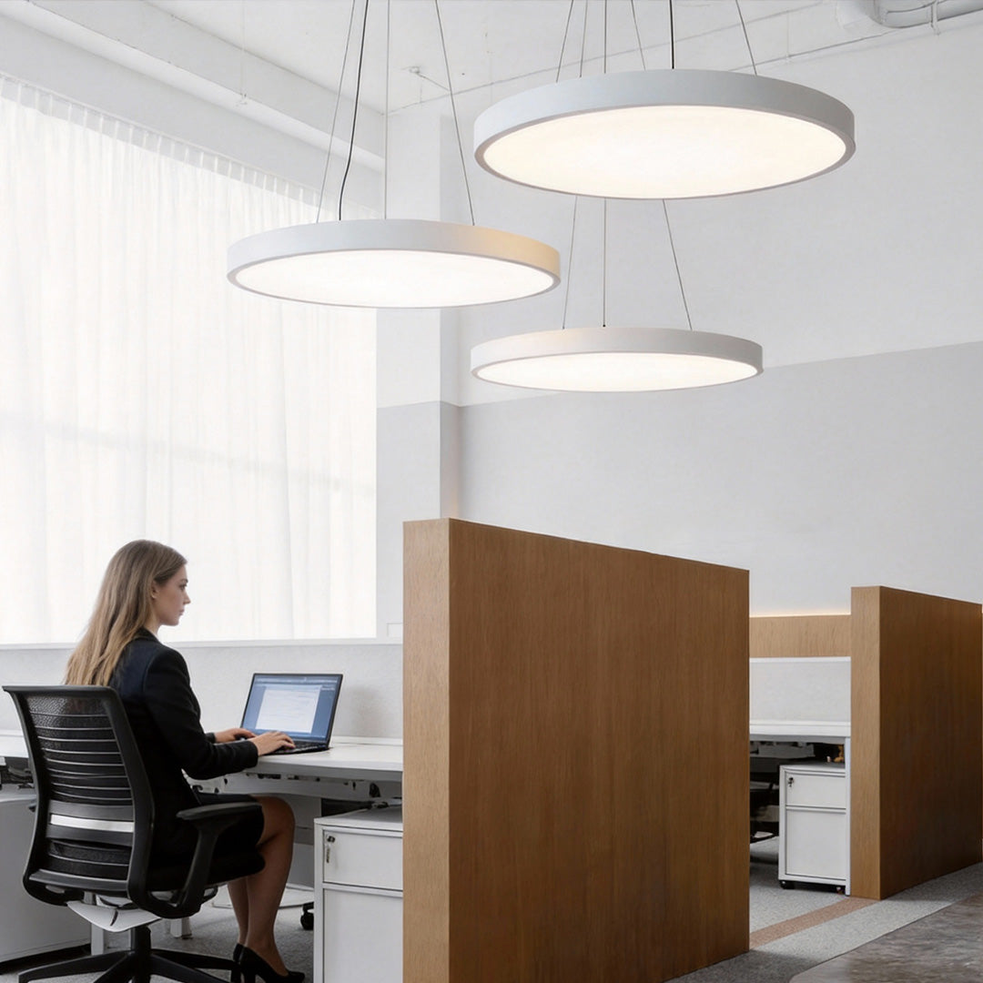 Moderne Runde LED-Hängeleuchte Mit Dimmbarer Lichtfarbe Und Verstellbarer Aufhängung | Restfield