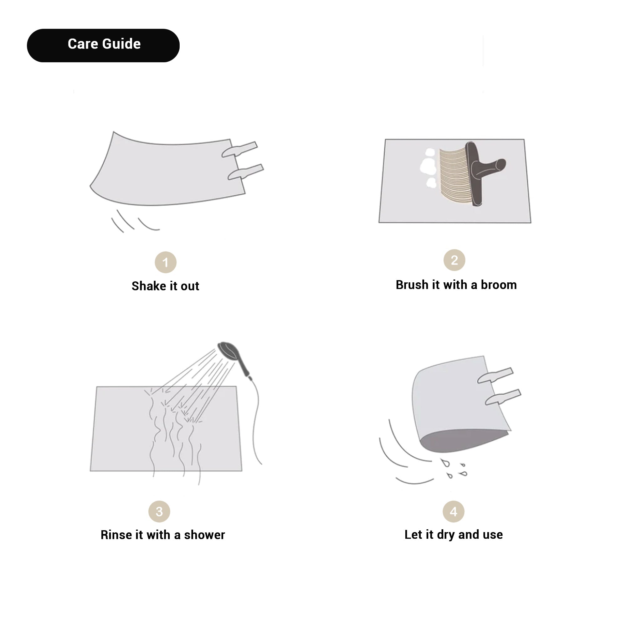 Luxuriöse Antirutsch-Badematte mit abstraktem Design für moderne Bäder | Restfield