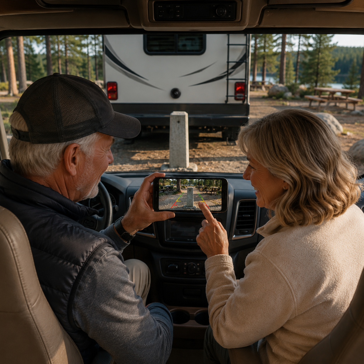 Draadloze Achteruitrijcamera met Nachtzicht en Bewegingsdetectie voor Camper en Caravan | Sansoti
