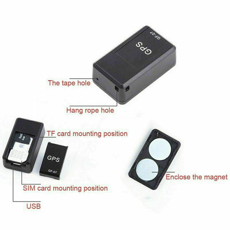 Compacte GPS-Tracker met Magnetische Bevestiging voor Real-Time Volgen en Positiebepaling | Sansoti