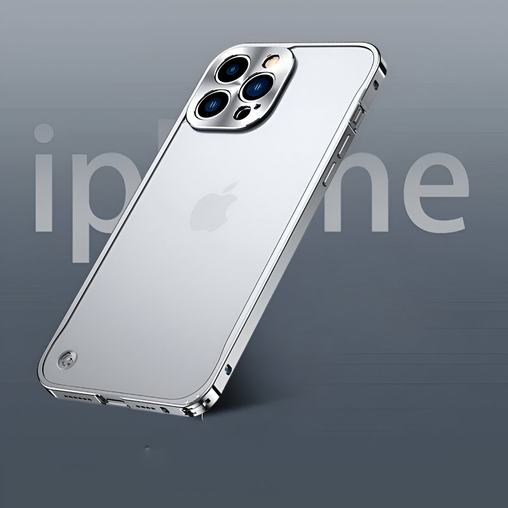 Aluminium Telefoonhoesje Met Polycarbonaatrug en Klickvergrendeling Voor iPhone | Sansoti