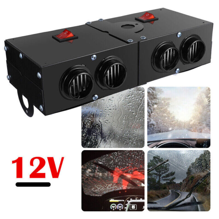 Kompaktowy ogrzewacz samochodowy 500 W 12 V z ceramicznym ogrzewaniem PTC i cichym wentylatorem zapewniającym komfort zimą i odmrażanie | Sansoti