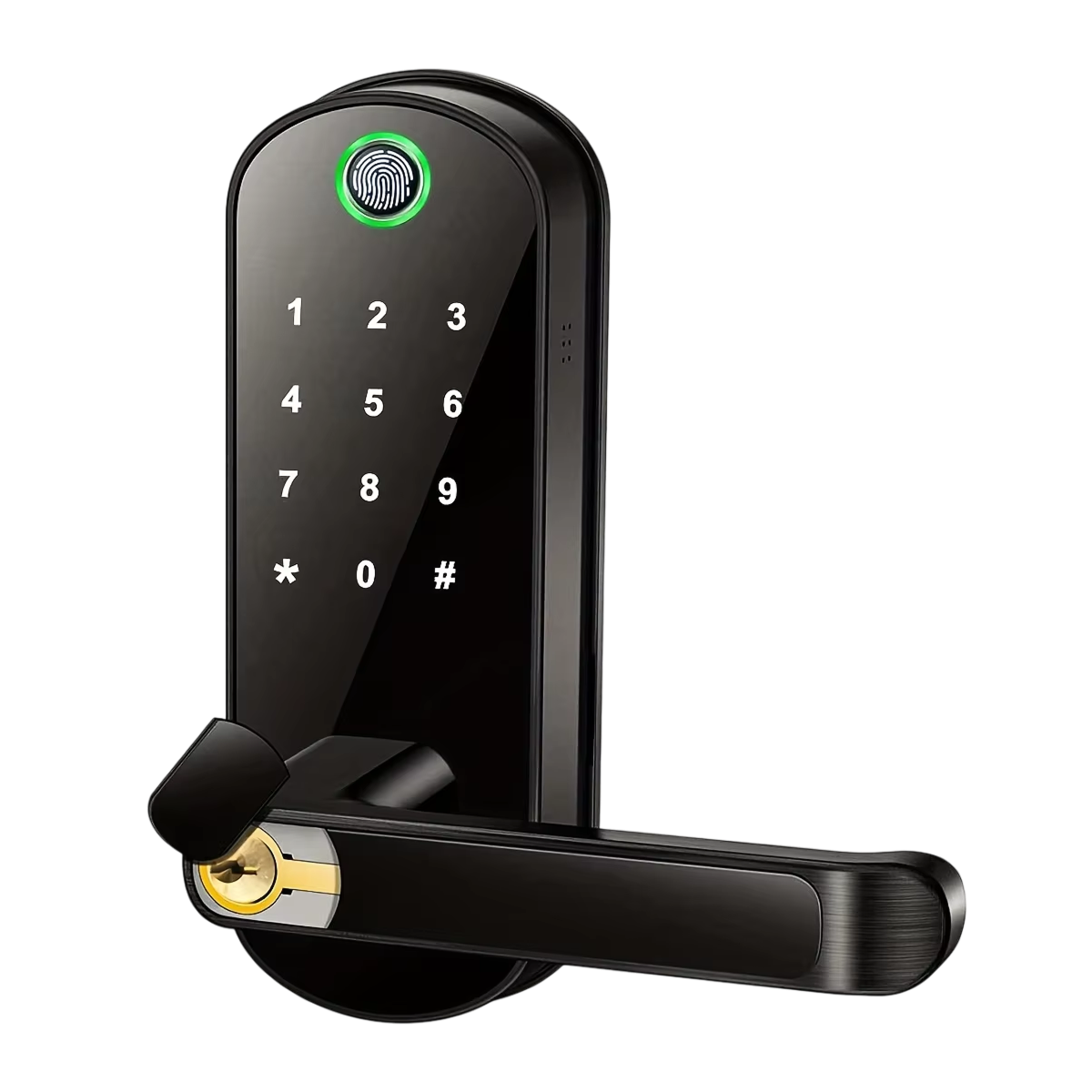 Electronic Door Lock with Fingerprint, WiFi Control, 5 Access Methods, Weather-Resistant, IP67 Smart Lock | Sansoti