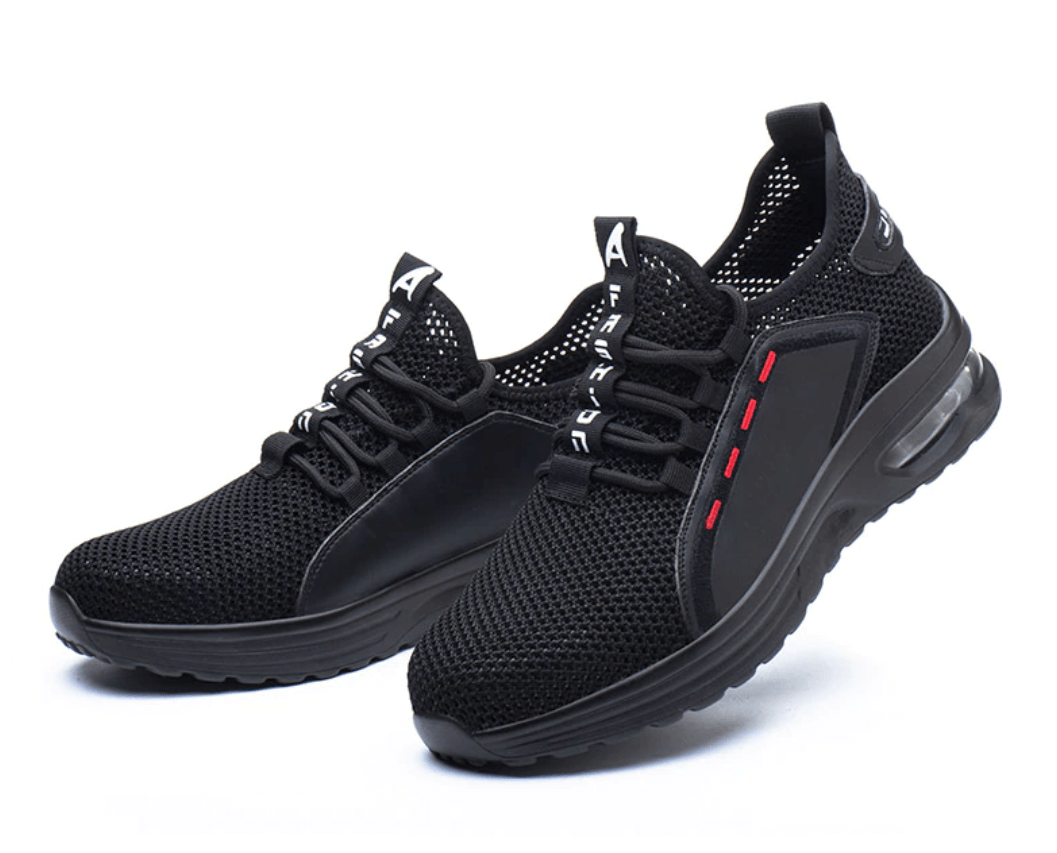 Buty ochronne z metalowym noskiem dla mężczyzn, obuwie robocze S3, antypoślizgowe, z przewiewnej siateczki, sportowy design | Sansoti