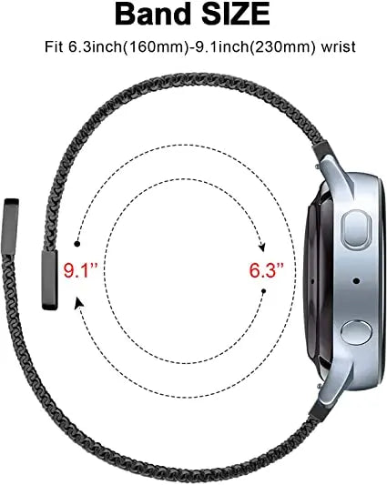 Bracelet de montre en maille milanaise magnétique en acier inoxydable pour smartwatch, réglable, respirant, bracelet universel | Sansoti