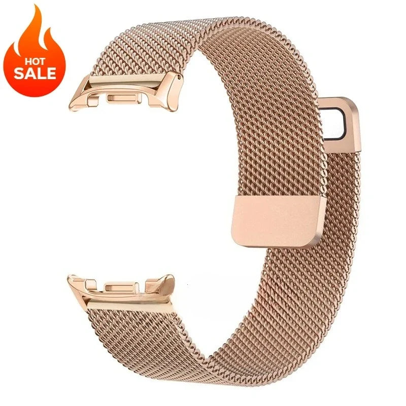 Bracelet de montre en maille milanaise magnétique en acier inoxydable pour smartwatch, réglable, respirant, bracelet universel | Sansoti