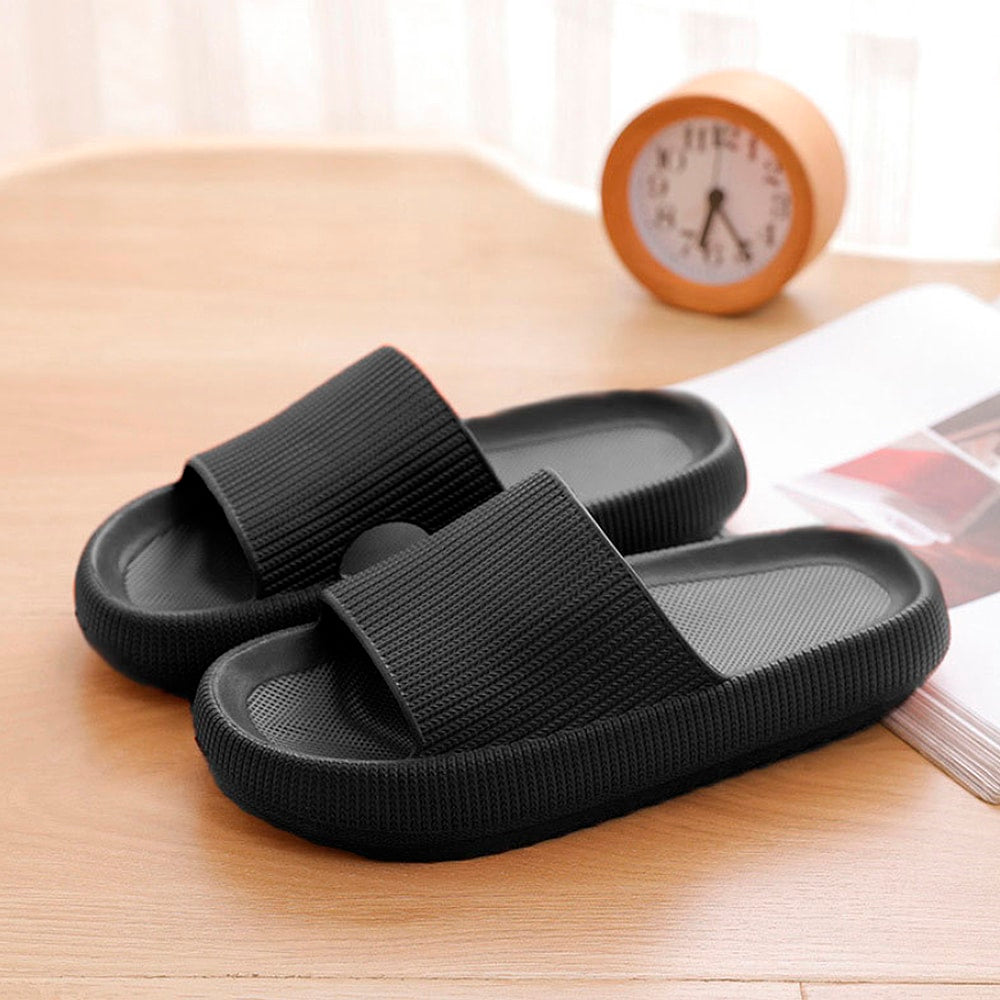 Antislip Pantoffels EVA Dikke Zool Dames Heren Binnenshuis Outdoor Wasbaar Zwart Roze Geel Oranje Comfortabel | Sansoti