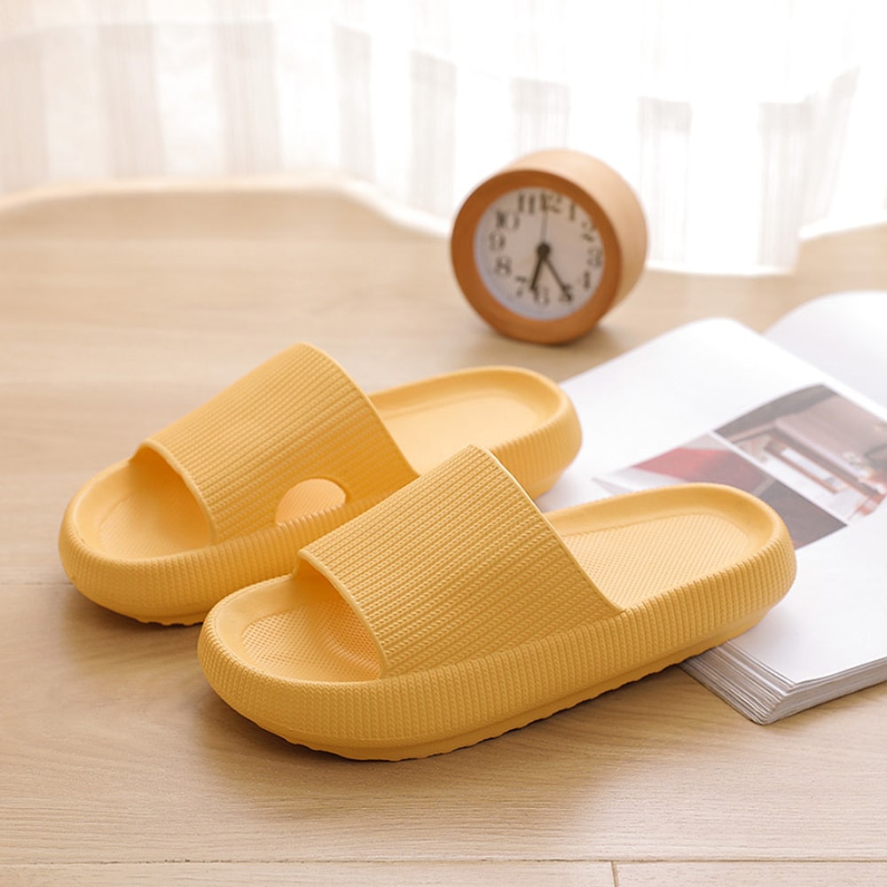 Antislip Pantoffels EVA Dikke Zool Dames Heren Binnenshuis Outdoor Wasbaar Zwart Roze Geel Oranje Comfortabel | Sansoti
