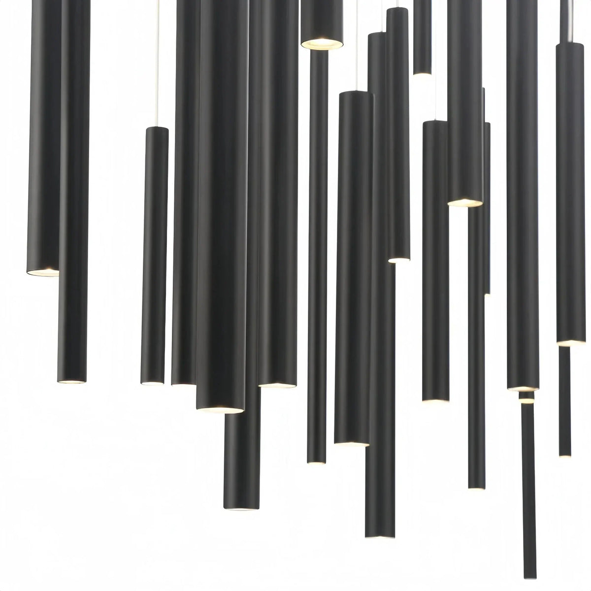 Suspension linéaire moderne avec tubes en aluminium réglables et spots LED pour îlot de cuisine salle à manger | Sansoti