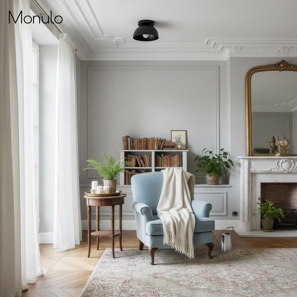 Minimalistische Plafondlamp Dome voor Compacte Ruimtes – Opbouwspot Beschikbaar in Meerdere Kleuren | Sansoti