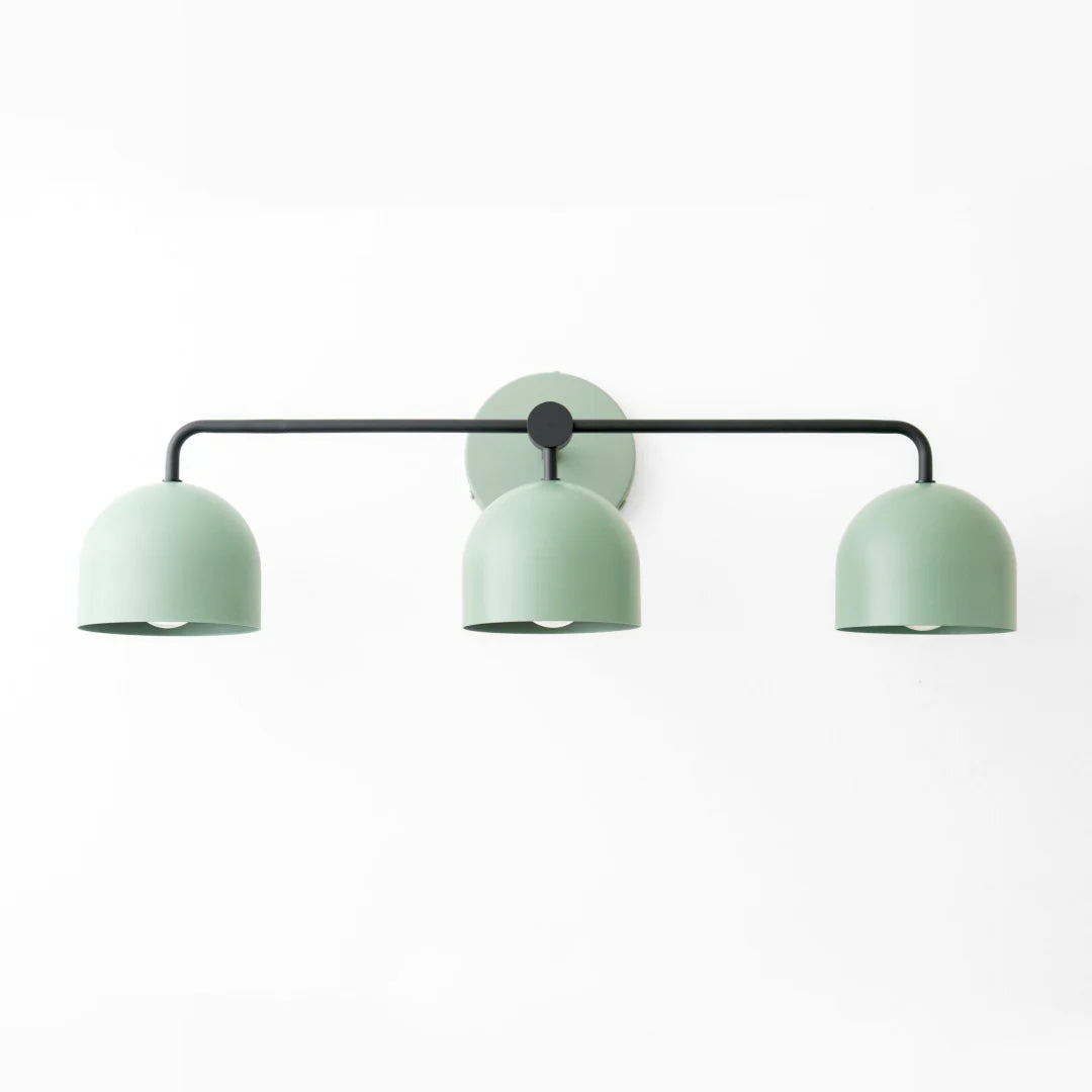 Koepelkapjes Wandlamp Modern Scandinavisch Metaal Zwart Messing 2-3 Lichtpunten Badkamer Hal Slaapkamer Sfeerverlichting | Sansoti