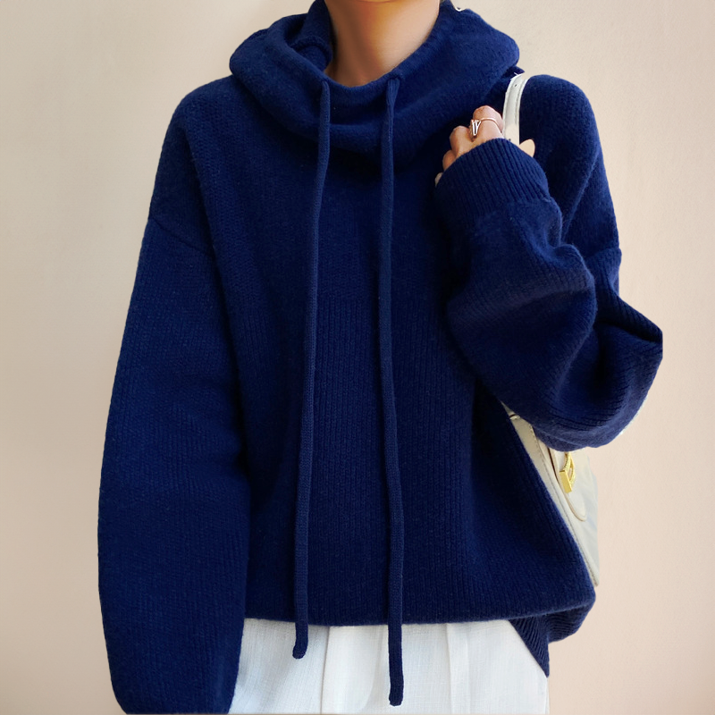 Damestrui met Col Dikke Merino Wol Oversized Pasvorm Zachte Breigarens Coltrui Gebreide Pullover Winter | Sansoti