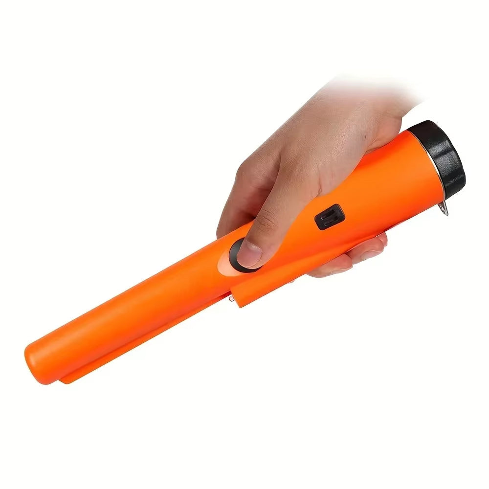 Metal Detector Pinpointer Waterproof IP66 360° Detection, Treasure Hunting Hobby, Orange Black Green, Precision | Sansoti