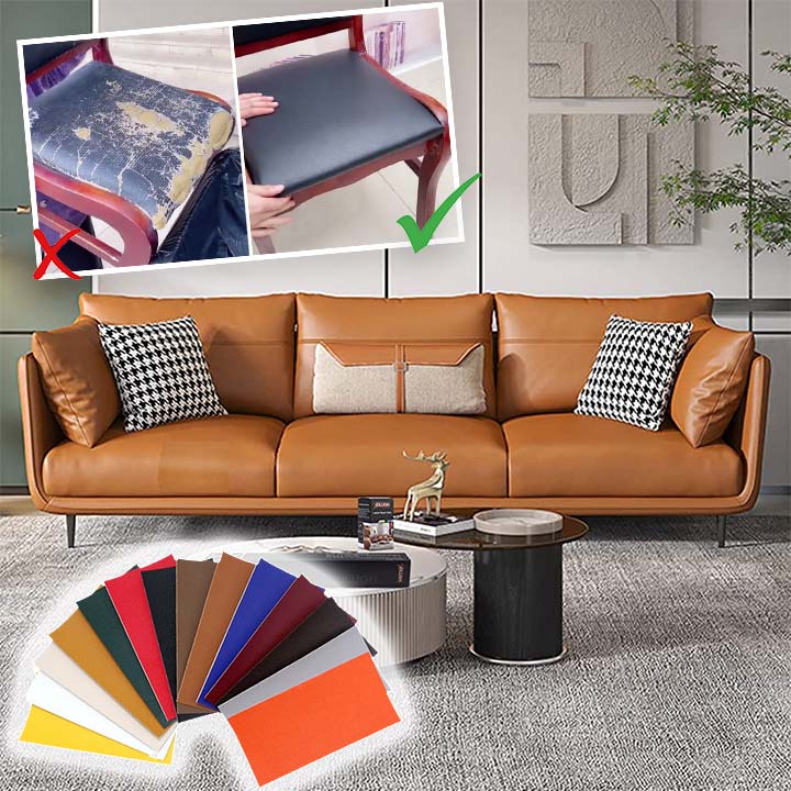 Zelfklevende Leerreparatiefolie 50x138cm Meubelherstel Bankstel Auto Interieur Leren Bank Herstellen | Sansoti
