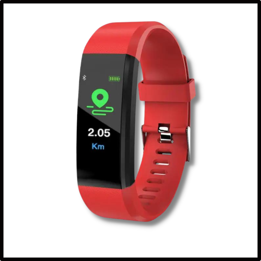 Digitaal Polshorloge met Hartslagmeter Stappenteller en Gezondheidstracking voor Senioren Actieve Levensstijl | Sansoti
