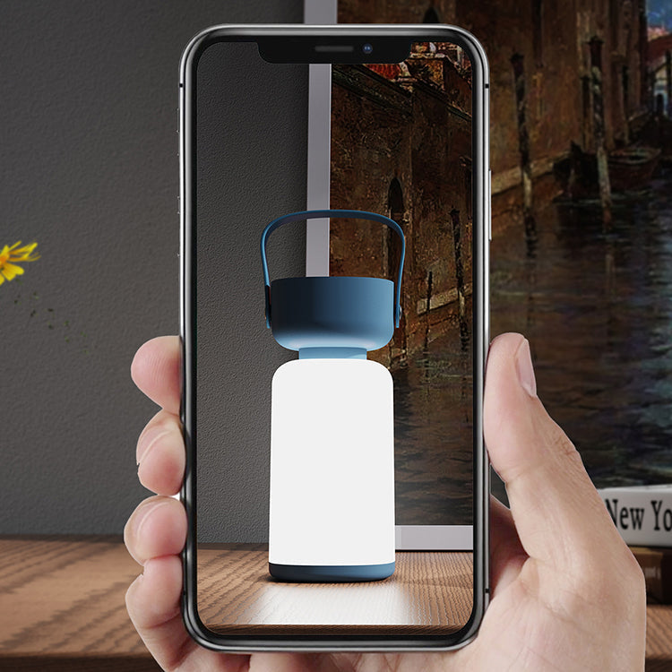 Draagbare LED Tafellamp Cilinder – Waterdicht Modern Design Oplaadbaar USB | Sansoti
