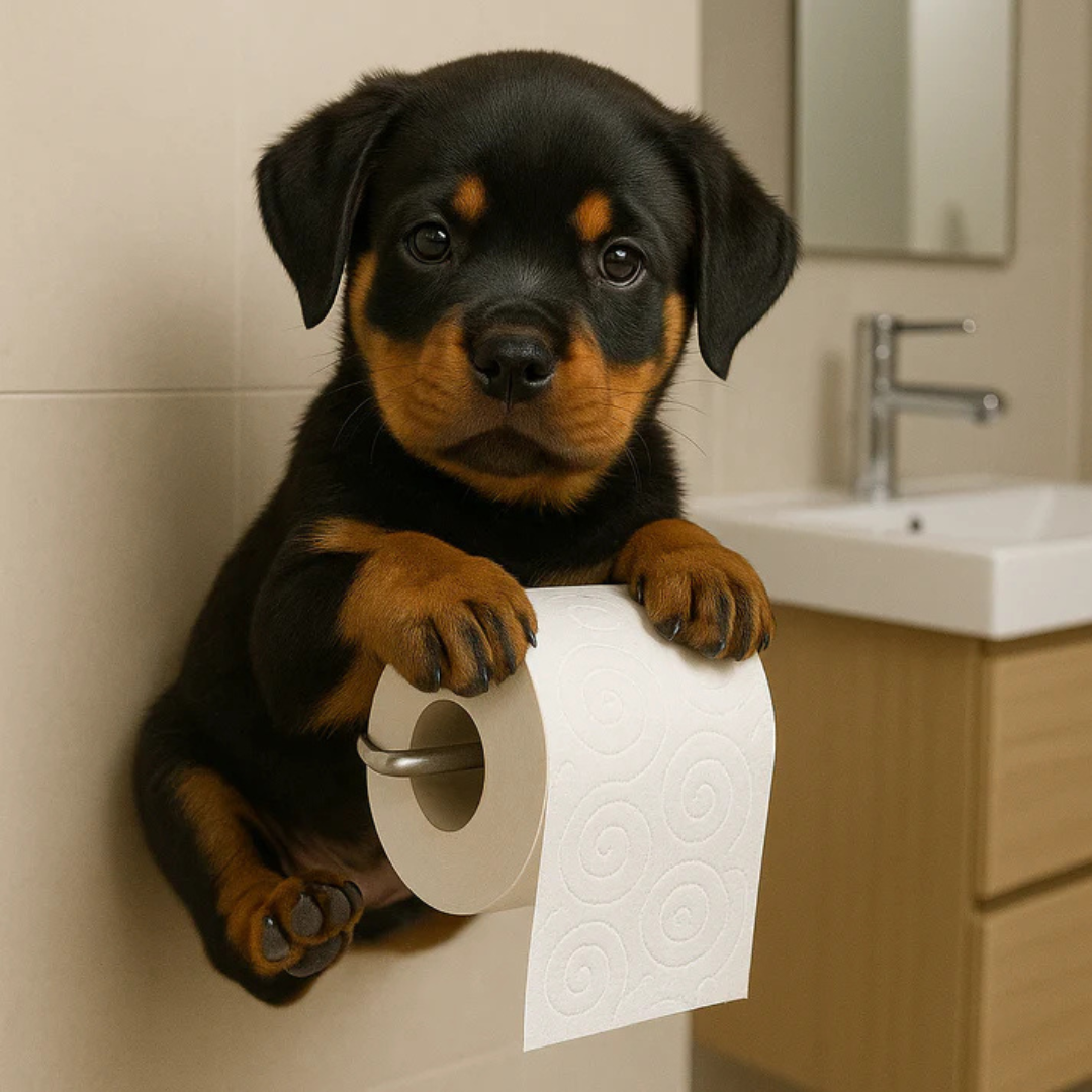 Support mural pour papier toilette en forme de chien, design décoratif en résine, pour salle de bains et toilettes, touche humoristique, durable, fixation murale, unique | Sansoti
