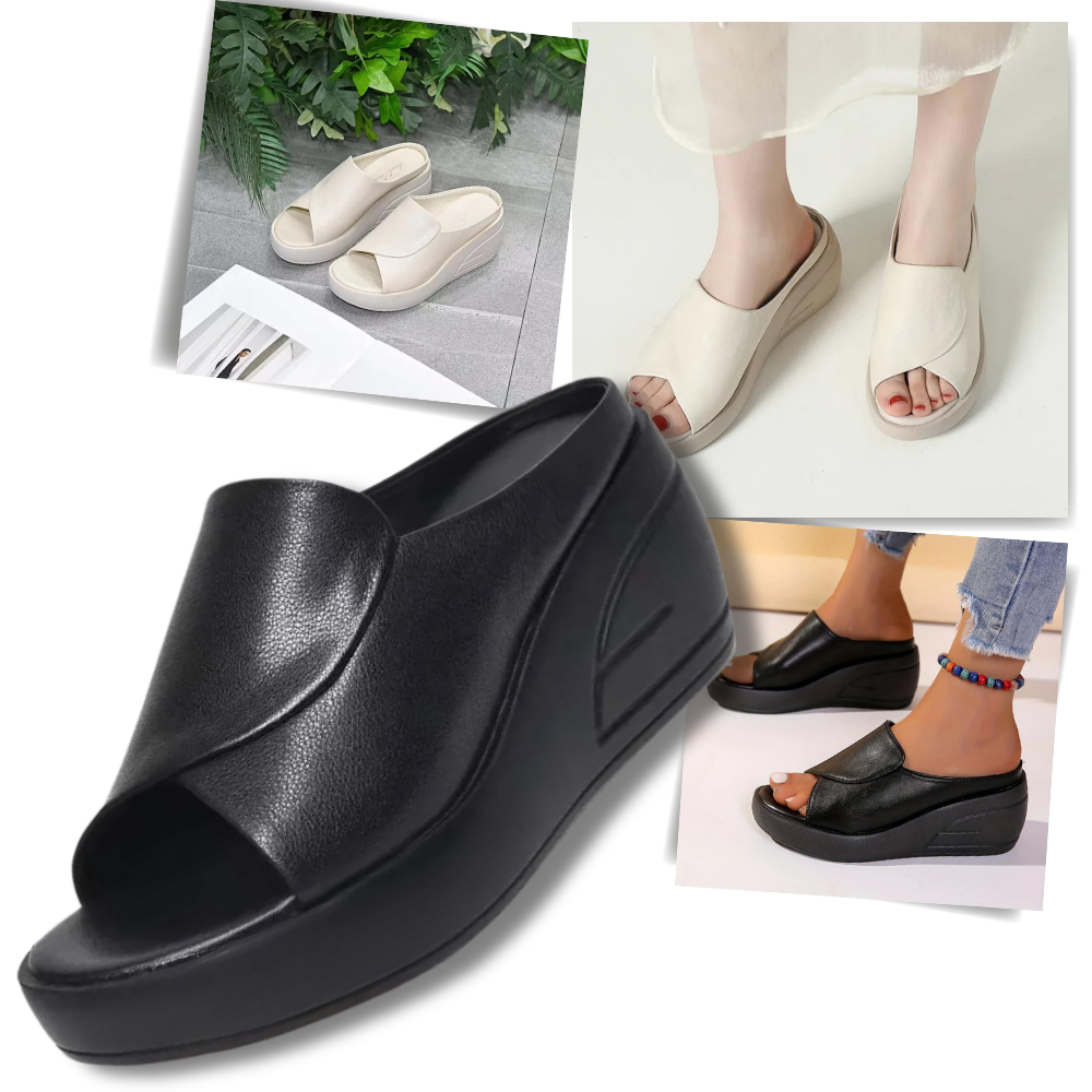 Orthopedische Dames Sleehakken Sandalen met Schokdemping en Voetboogsteun Comfortabel Zomer Schoeisel | Sansoti