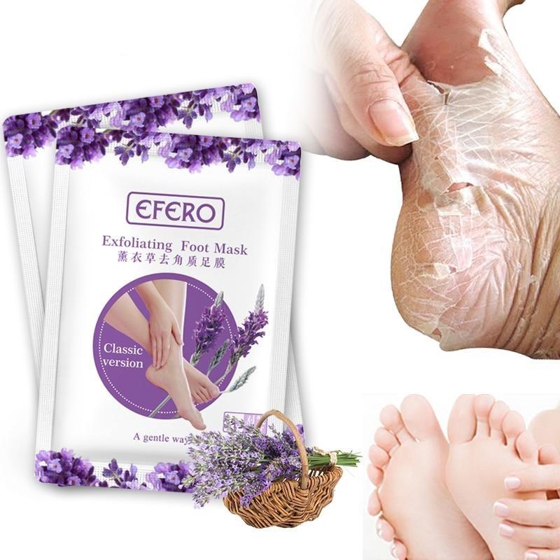 Voetmasker Exfoliërend 3 Paar Lavendel Eelt Verwijderen Zachte Voeten Natuurlijk Fruitenzym Voetverzorging | Sansoti
