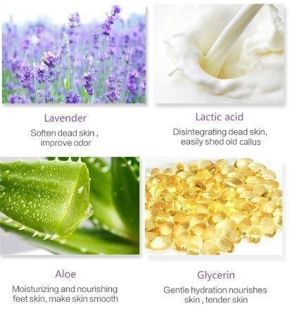 Voetmasker Exfoliërend 3 Paar Lavendel Eelt Verwijderen Zachte Voeten Natuurlijk Fruitenzym Voetverzorging | Sansoti