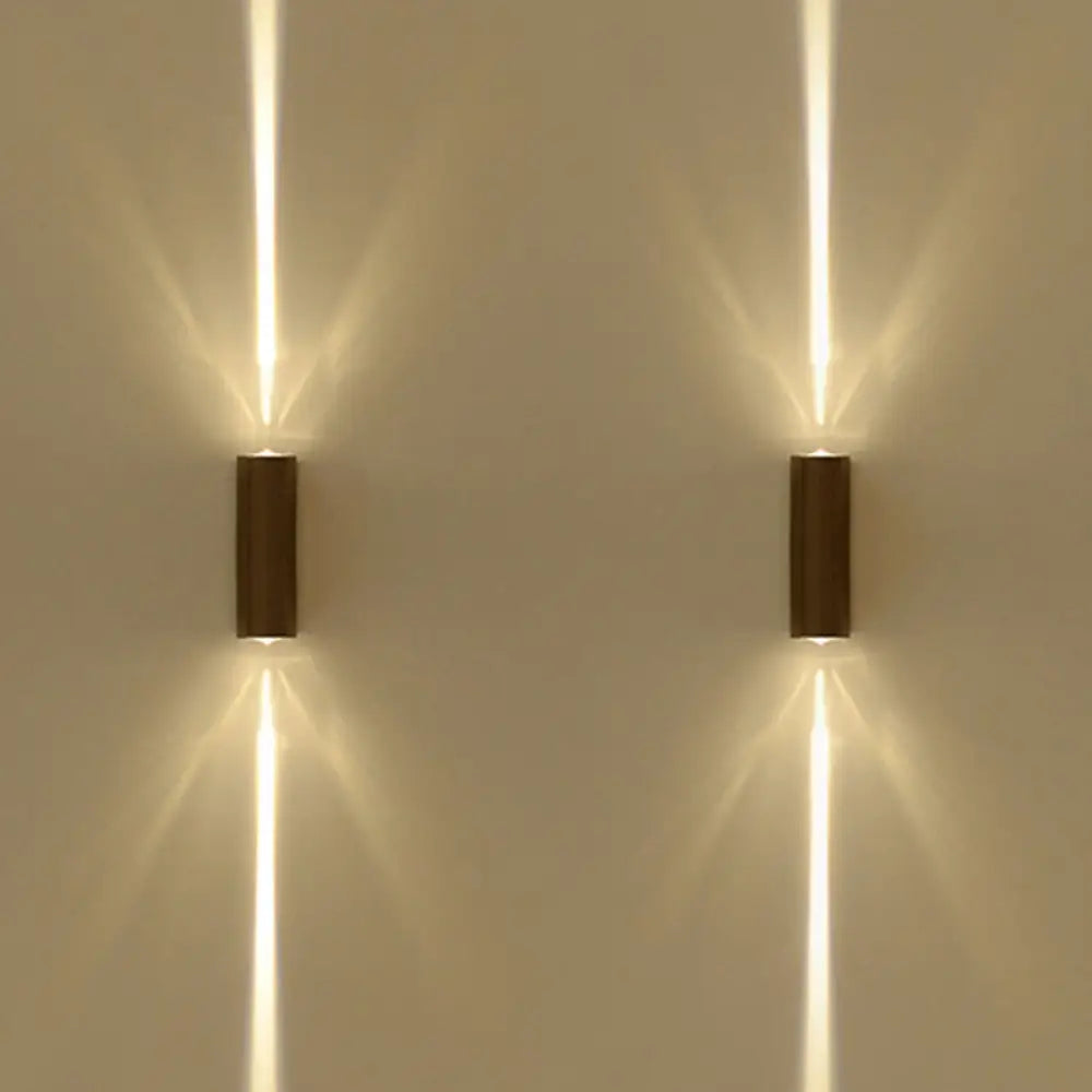 Doppelte Wandleuchte Schwarzes Metall LED-Beleuchtung Warmweißes Stimmungslicht Moderne Innenbeleuchtung Wohnzimmer | Sansoti