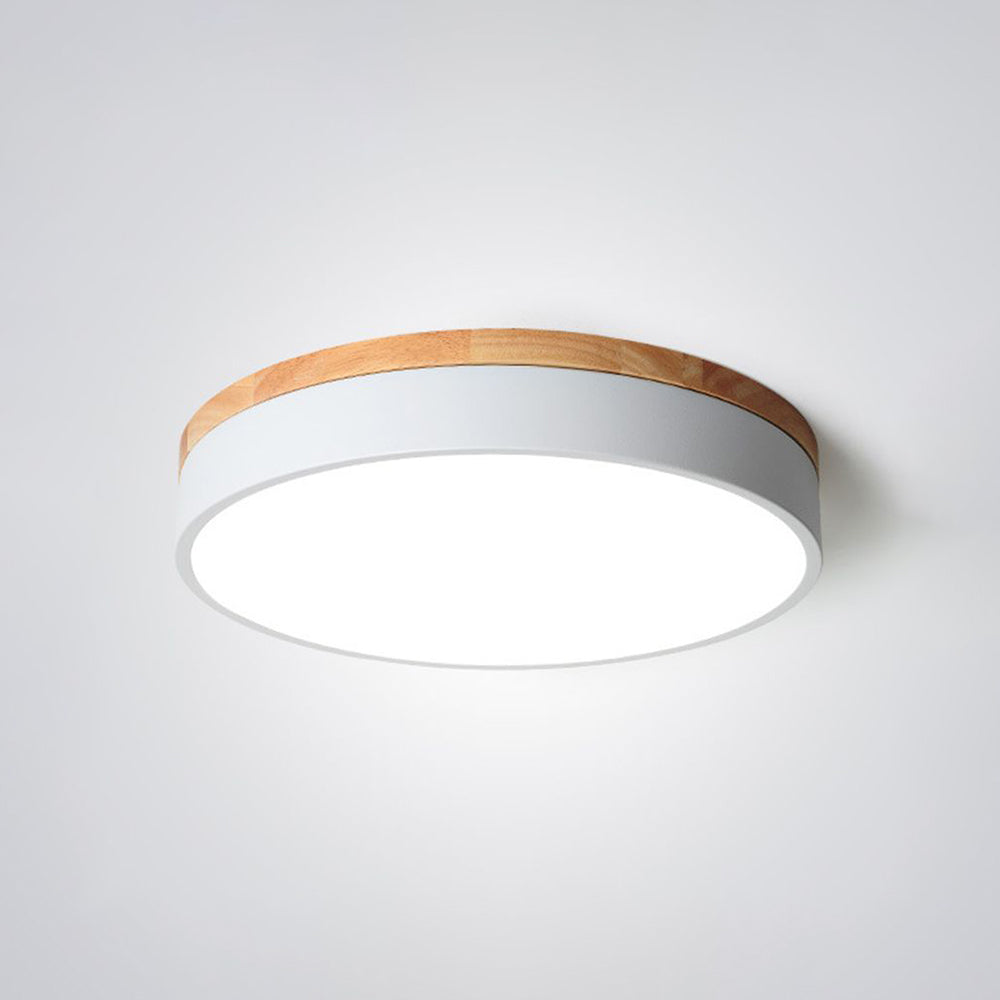 Runde dimmbare LED-Deckenleuchte mit 3 Lichteinstellungen, modernes Design für Wohnzimmer, Schlafzimmer, Küche und Flur | Sansoti
