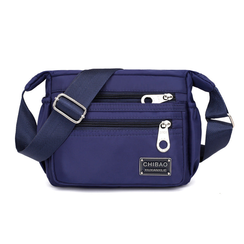 Crossbody Shoulder Bag Nylon Water-Repellent Multiple Compartments Adjustable Strap Women's Travel Everyday Use Compact | Sansoti