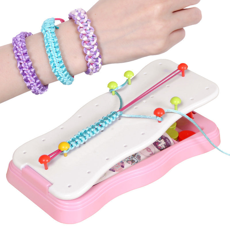 Kids' Braiding Kit for Making Bracelets Creative Toy with Braiding Disc Beads and Accessories DIY | Sansoti