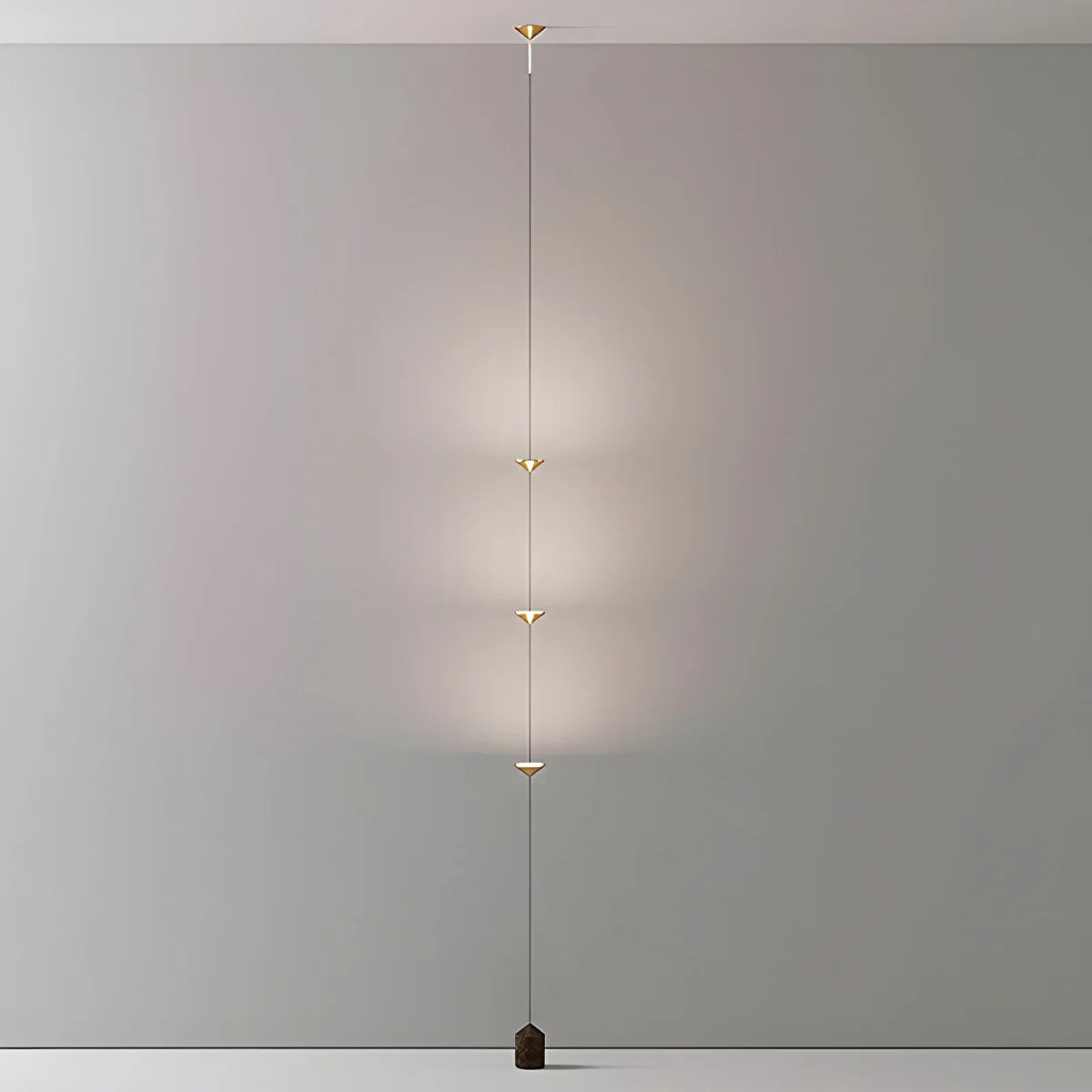 Vloer Tot Plafond Lamp 4 Lichtpunten LED 2,5-3,2 m Woonkamer Slaapkamer Werkkamer Minimalistische Staande Lamp Sfeerverlichting | Sansoti